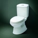 Bàn cầu TAKE, 2 nút nhấn, nắp thường